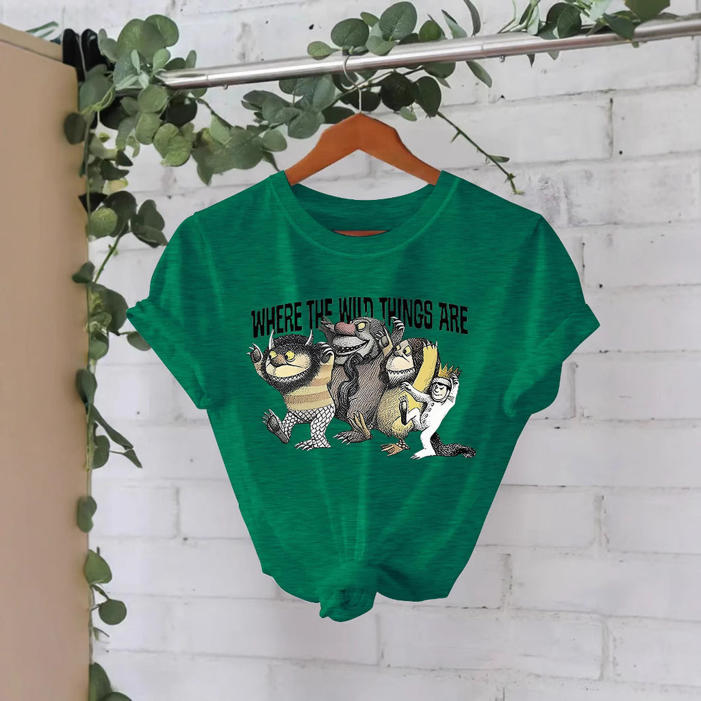 Printed Short Sleeve Monster