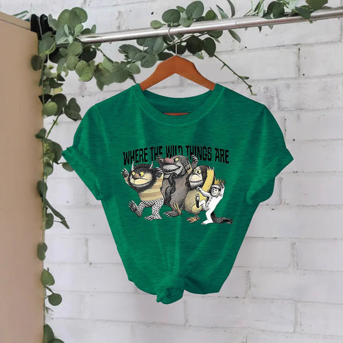 Printed Short Sleeve Monster